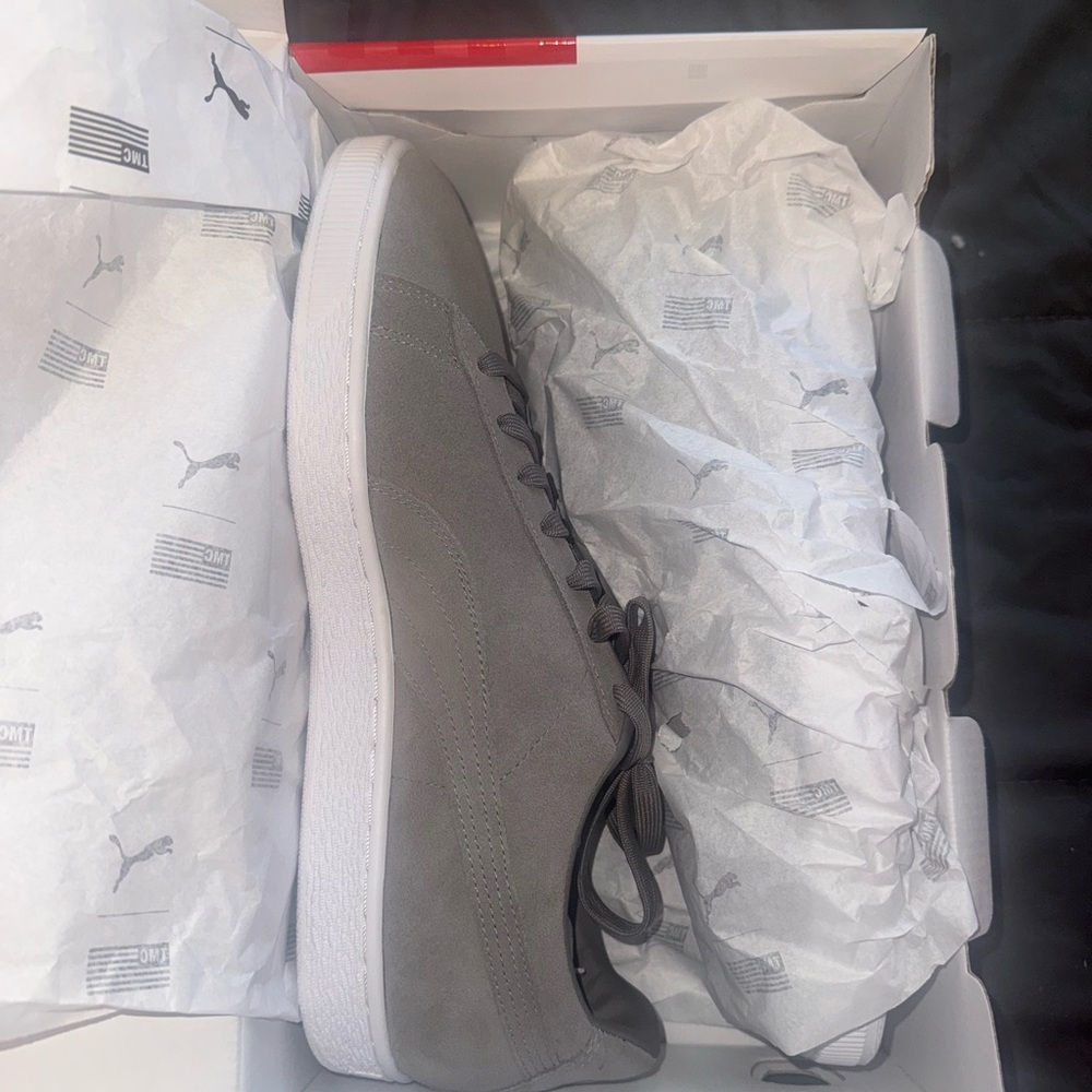 TMC Puma Gray Suede Men's Shoes Nipsey Hussle Men’s Puma Suede x TMC - Picture 2 of 16